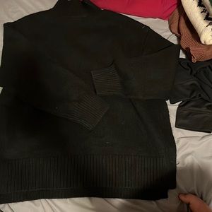 H&M plain black sweater with slits on the sides